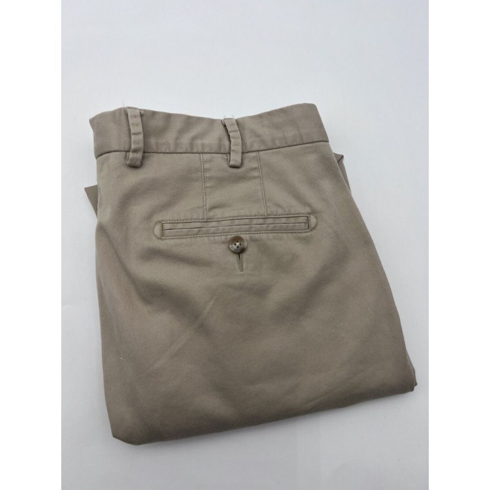 Peter Millar Pants Mens 33x26 Beige Chino ME0B48 Soft Touch Twill Pima Cotton